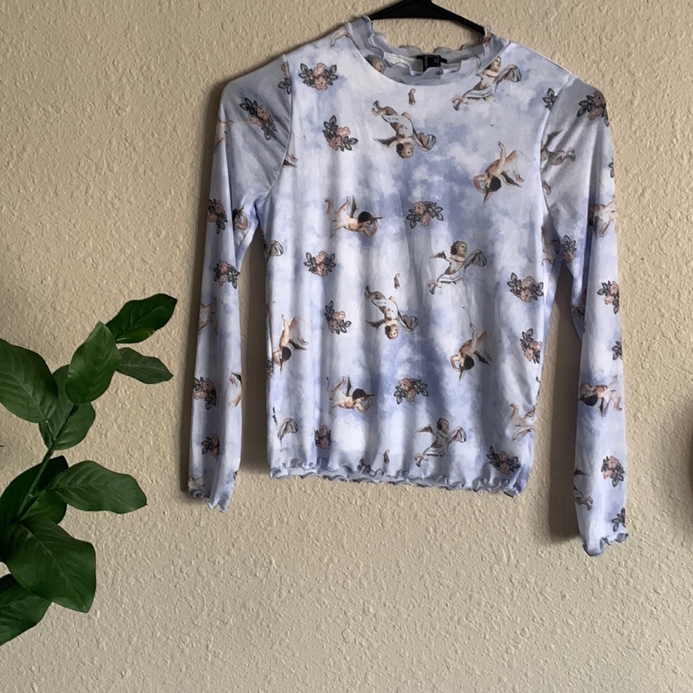 H&M girls cherub top